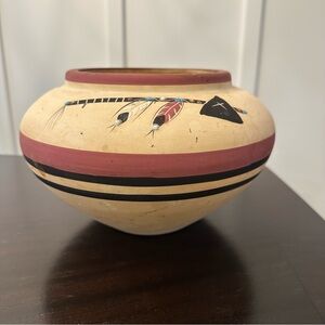 Vintage Betty Selby Native American Pottery Bowl Vessel Southwest Planter